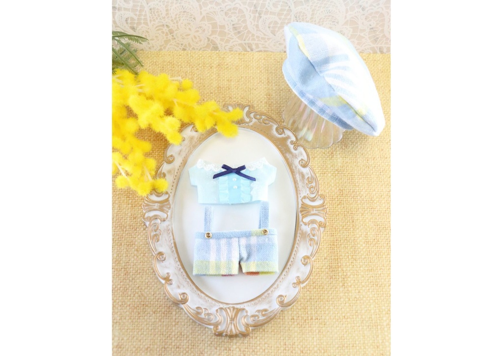 コミカルカラーのきれいめカジュアルセットアップ(ちびぐるみサイズ)