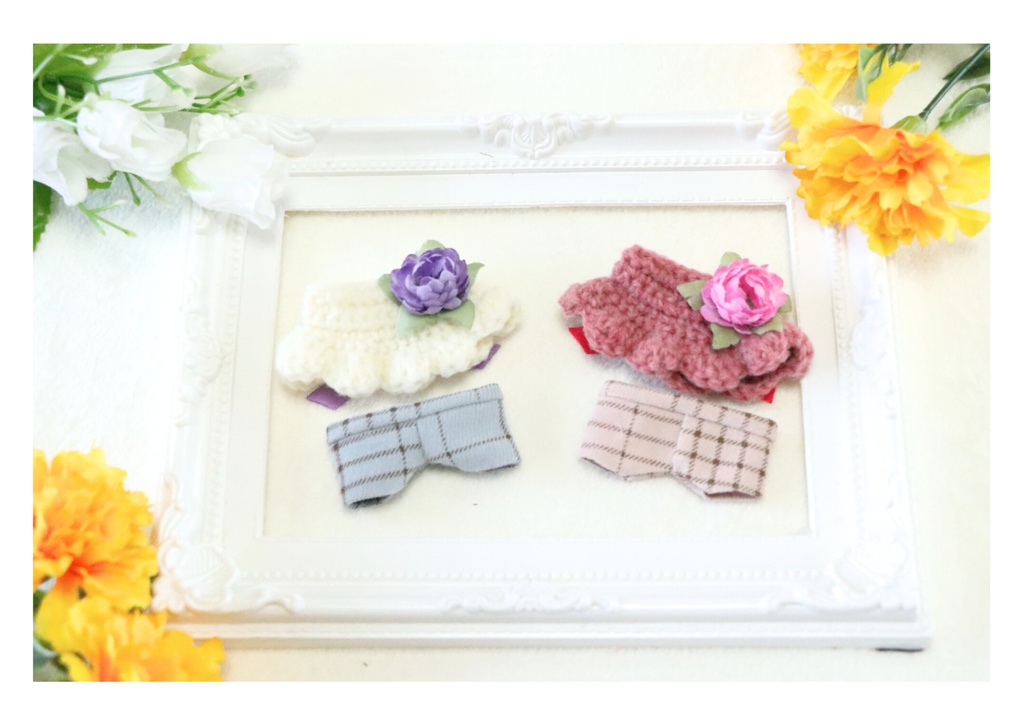 ニットフリルチュニックセットアップ(ちびぐるみサイズ)