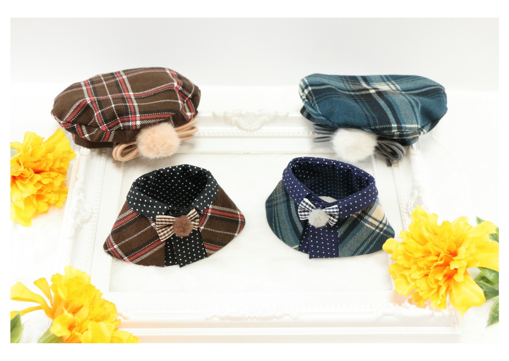 クラシカルチェックセット(ちびぐるみサイズ)