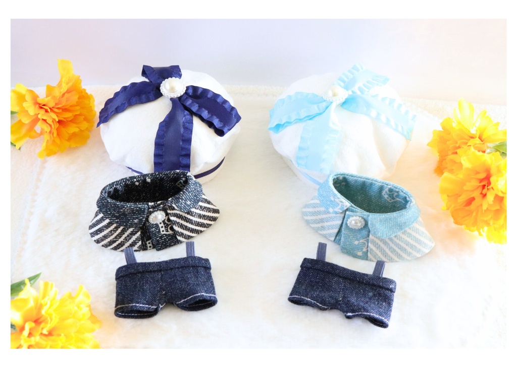 冬のフレンチマリン風セットアップ(ちびぐるみサイズ)