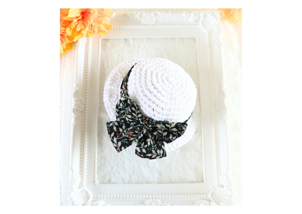 モダンコットン帽ブラックオリーブ(ちびぐるみサイズ)