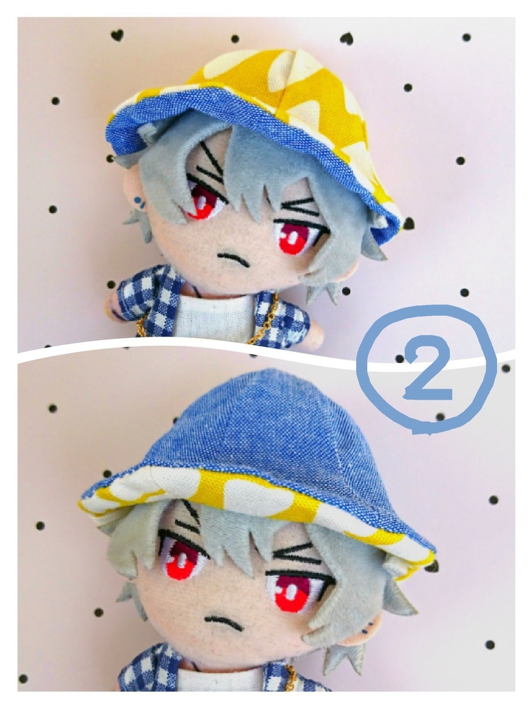 リバーシブルの帽子