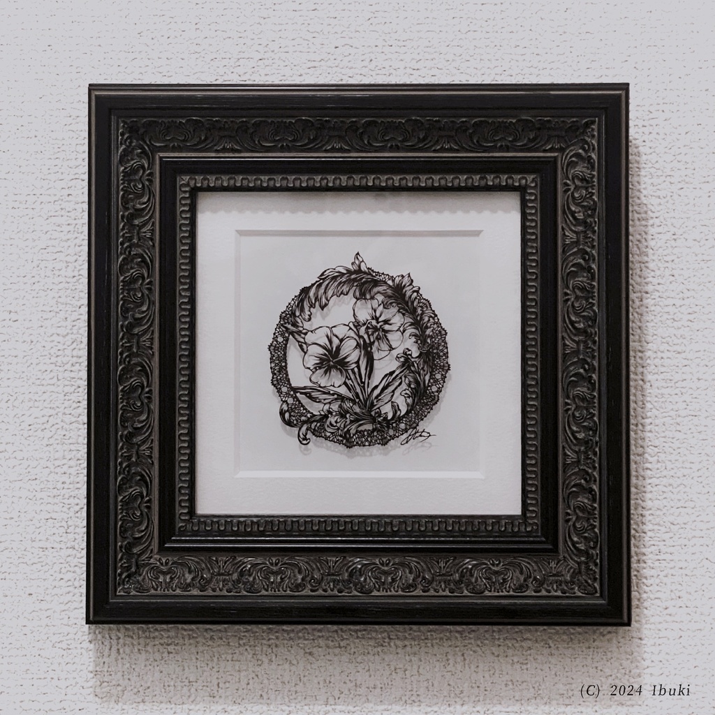 【額装済】切り絵原画 Lunatic