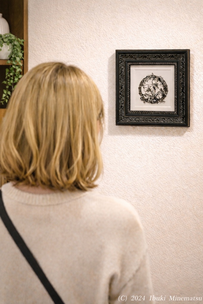 【額装済】切り絵原画 Lunatic