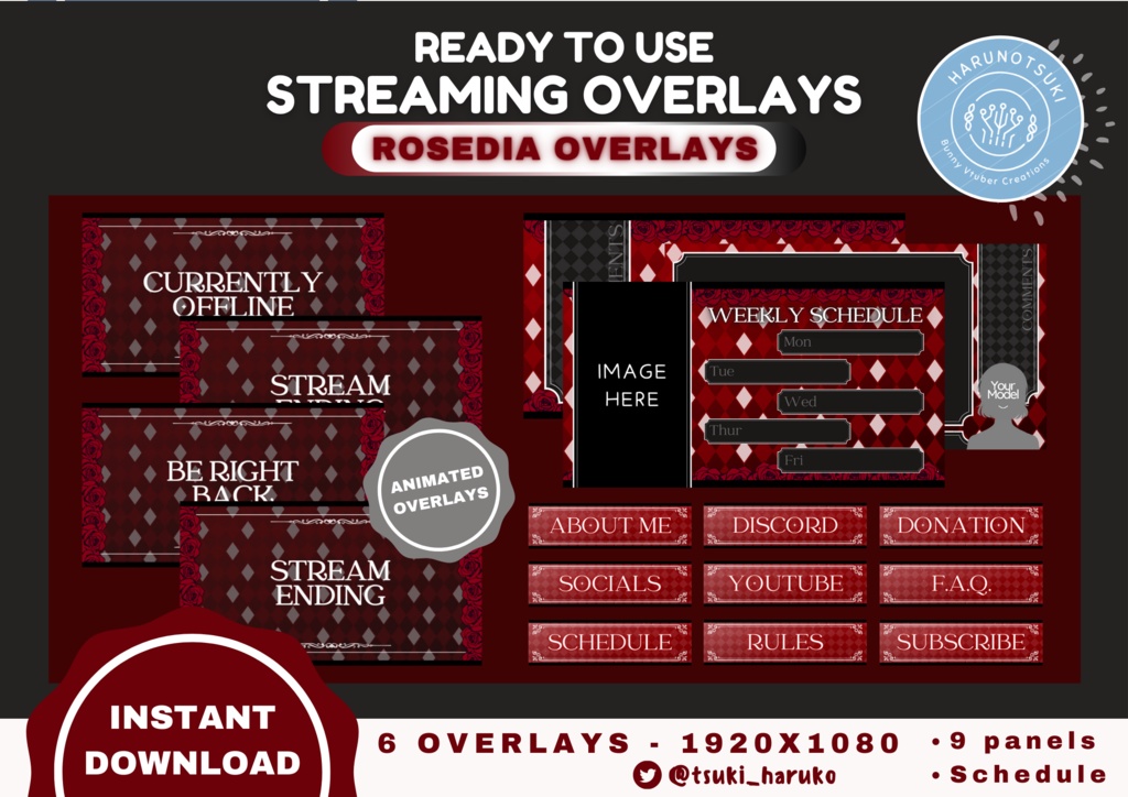 【RoseDia】|| Overlay Twitch Bundle