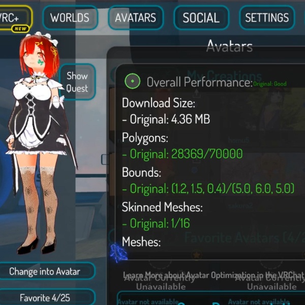 【VRC想定オリジナルメイド 3Dアバター】蓮花