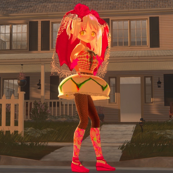 【VRC想定オリジナル3Dアバター】桜Ⅱ