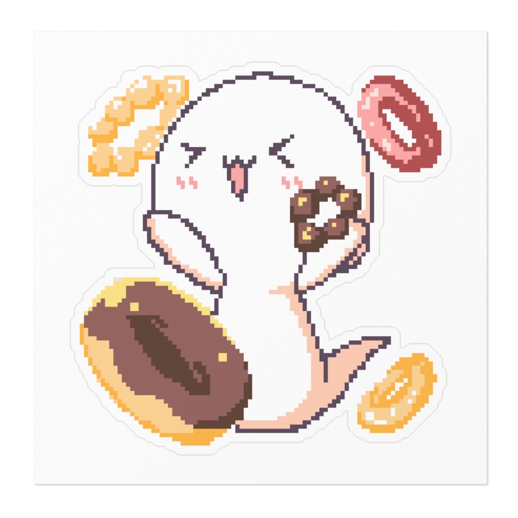 白玉ステッカー(ドーナツ)