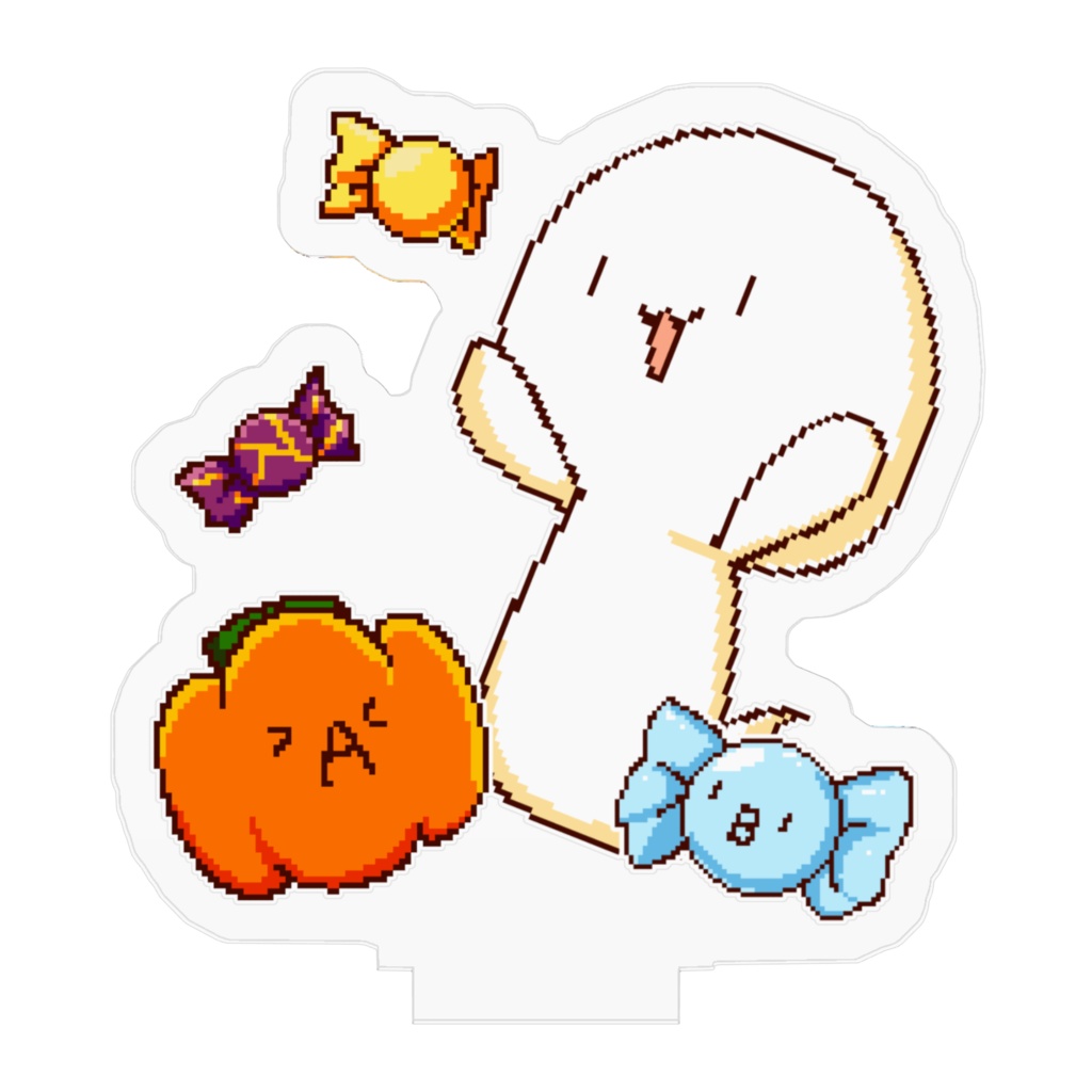 白玉アクリルフィギュア(ハロウィン)