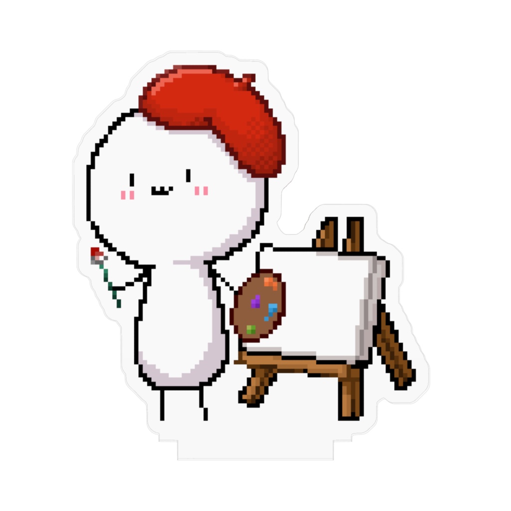 白玉アクスタ<お絵描き>