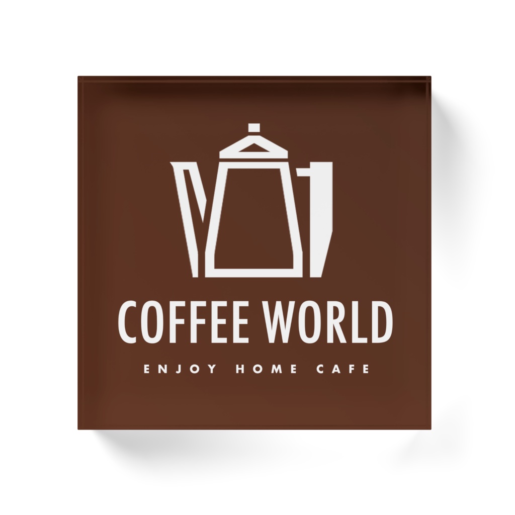 コーヒーワールドアクリルブロック