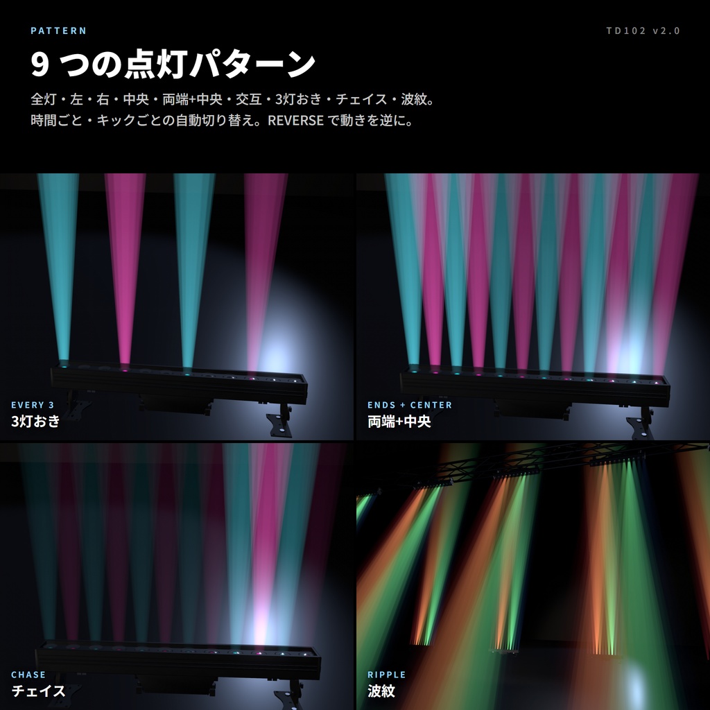 VRC向けLEDバーライト TD102