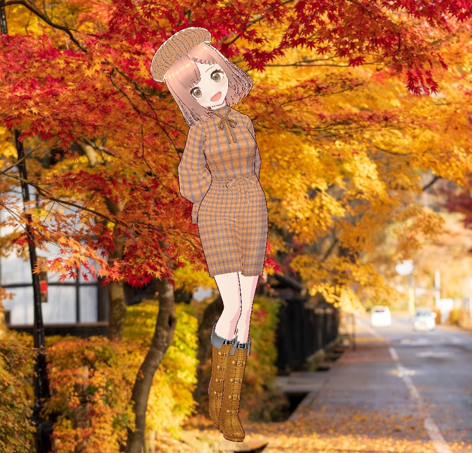 ゆるふわ系ガール・秋ちゃん - でみるんるんブイロイド研究所 - 4/4