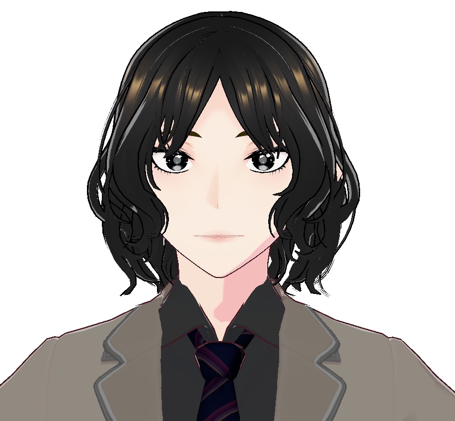 3Dキャラクター・パーマ系男子・エイタ