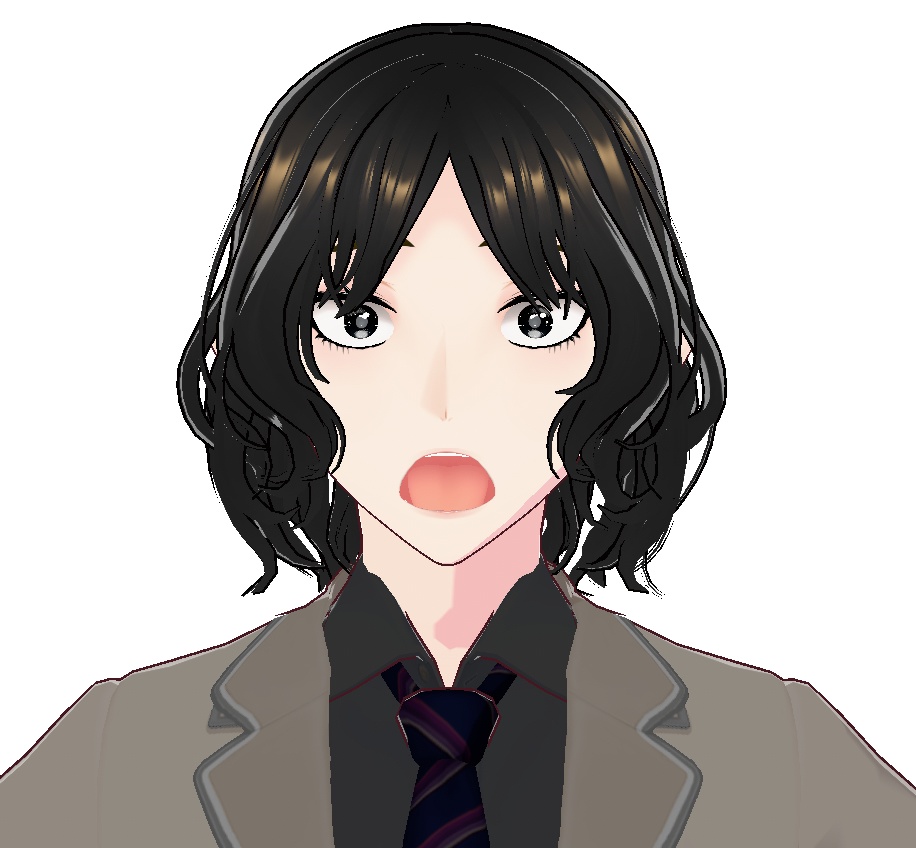 3Dキャラクター・パーマ系男子・エイタ