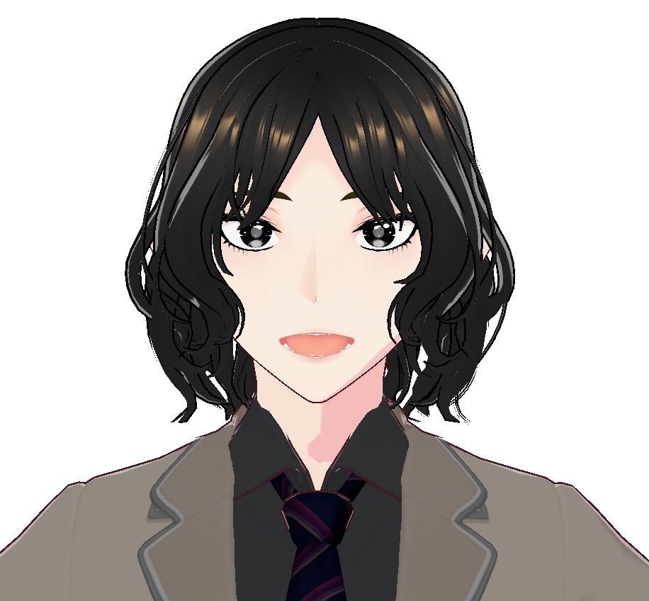 3Dキャラクター・パーマ系男子・エイタ
