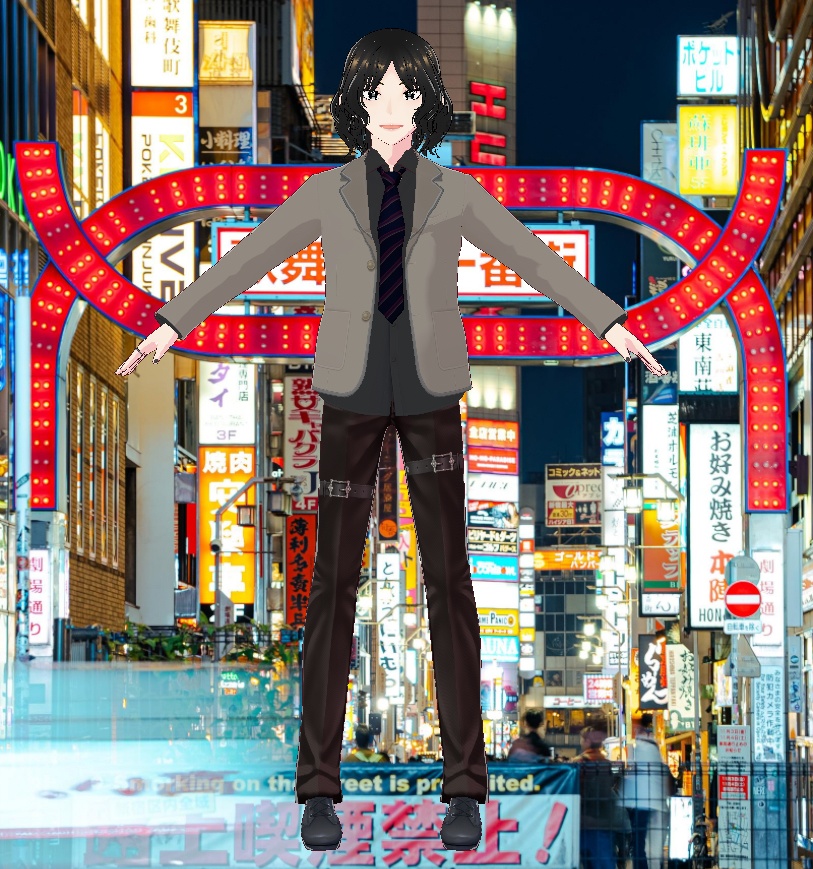 3Dキャラクター・パーマ系男子・エイタ