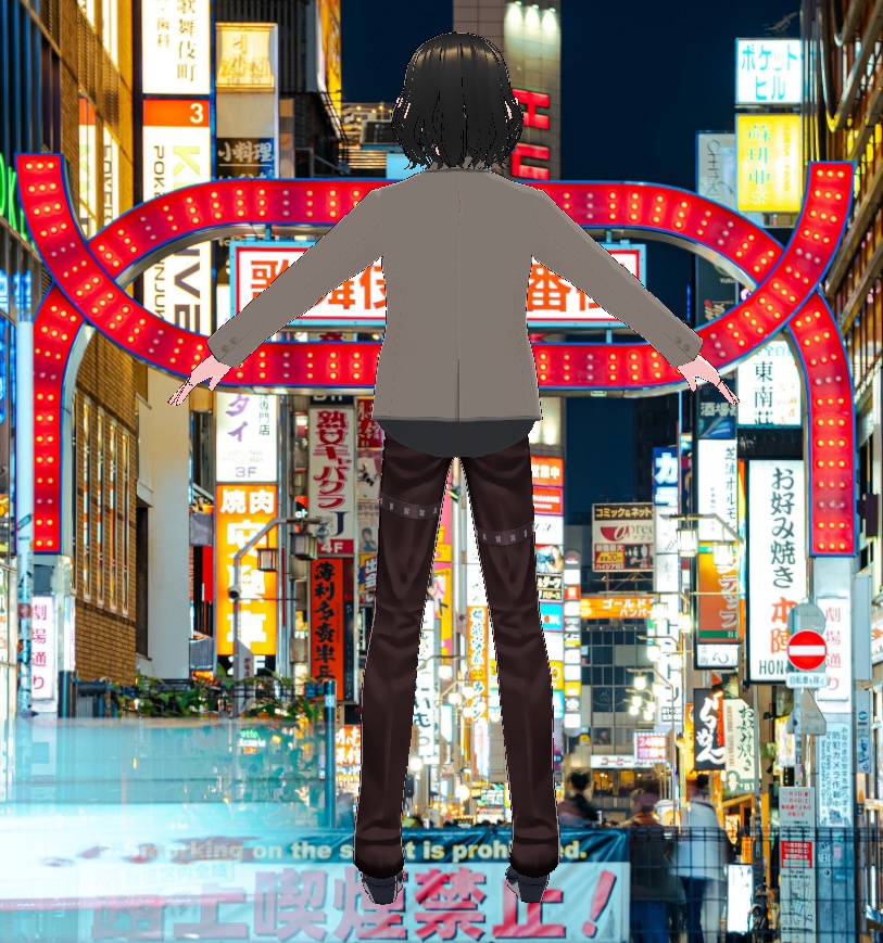 3Dキャラクター・パーマ系男子・エイタ
