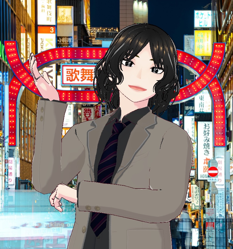 ３Dキャラクター・パーマ系男子・エイタ - でみるんるんブイロイド研究所 - 2/24