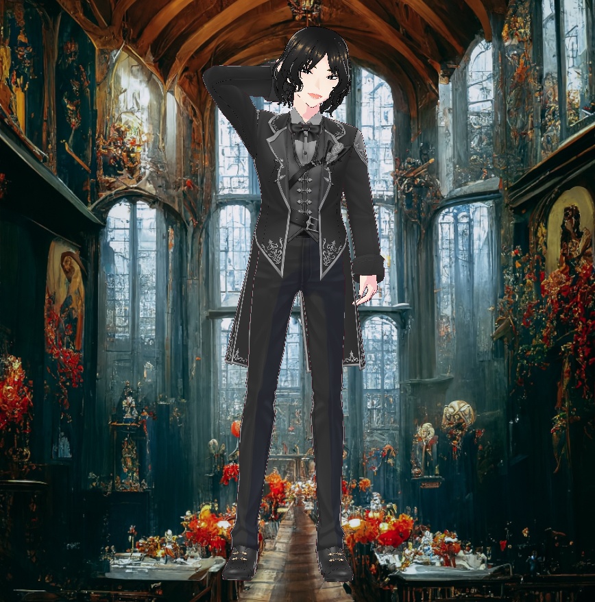 3Dキャラクター・パーマ系男子・エイタ