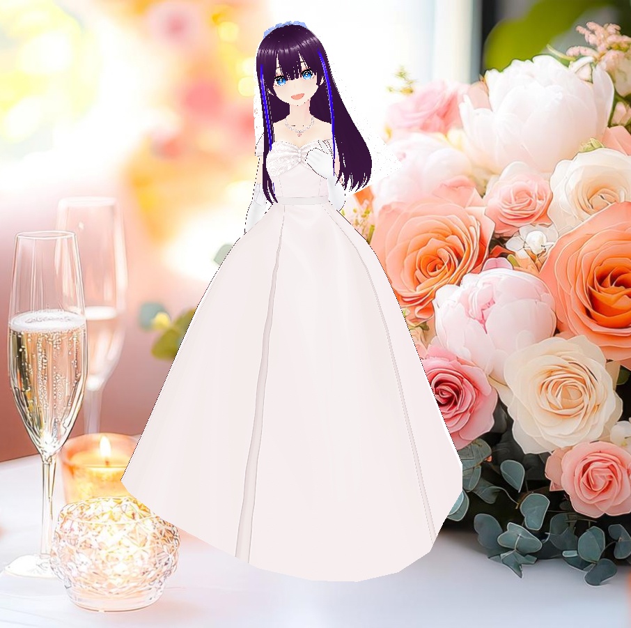 タキシード&ウエディングドレスの結婚式衣装セット