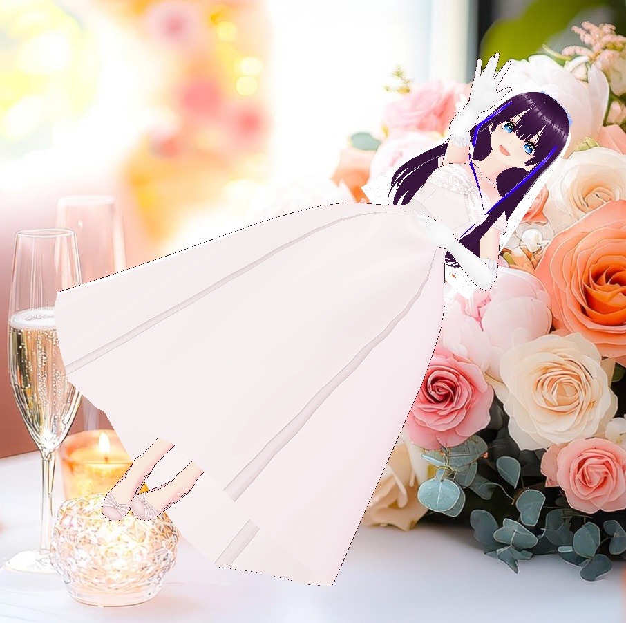 タキシード&ウエディングドレスの結婚式衣装セット