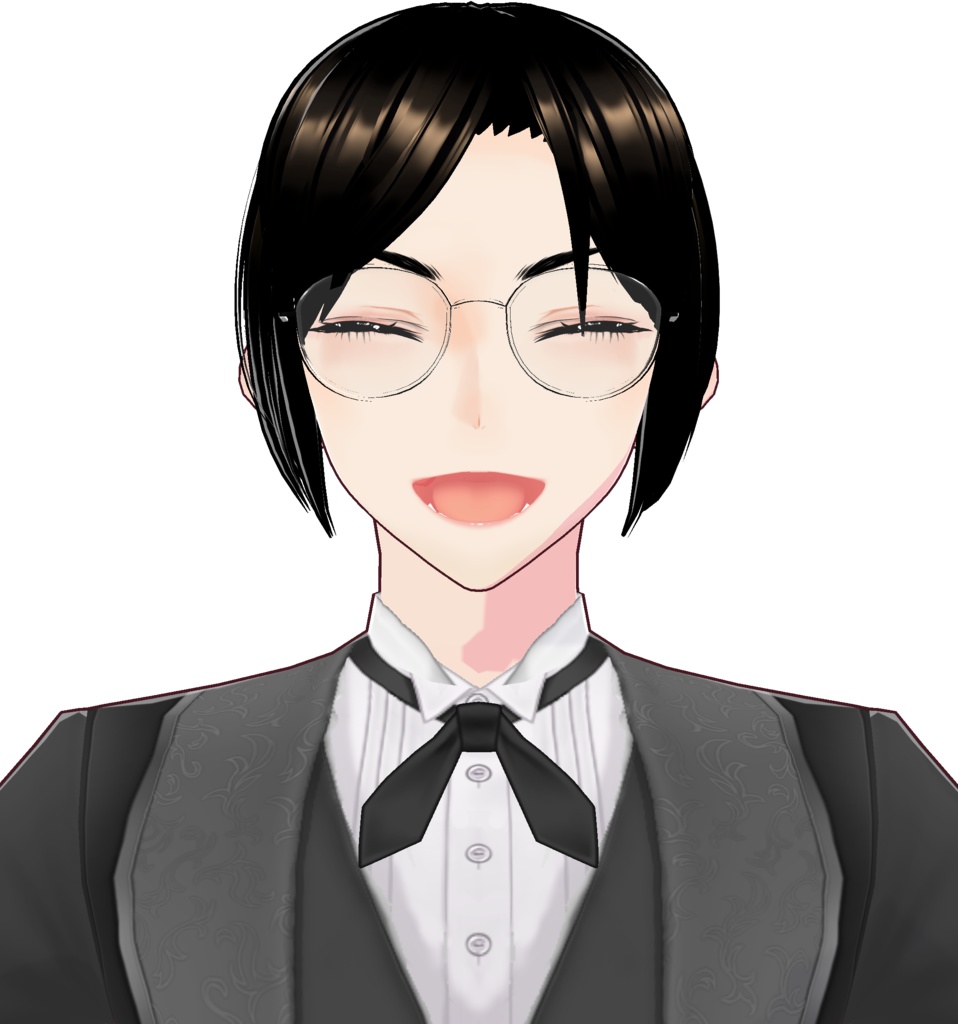 3Dキャラクター・眼鏡執事3Dモデル