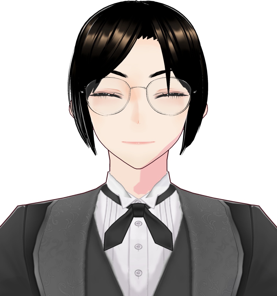 3Dキャラクター・眼鏡執事3Dモデル