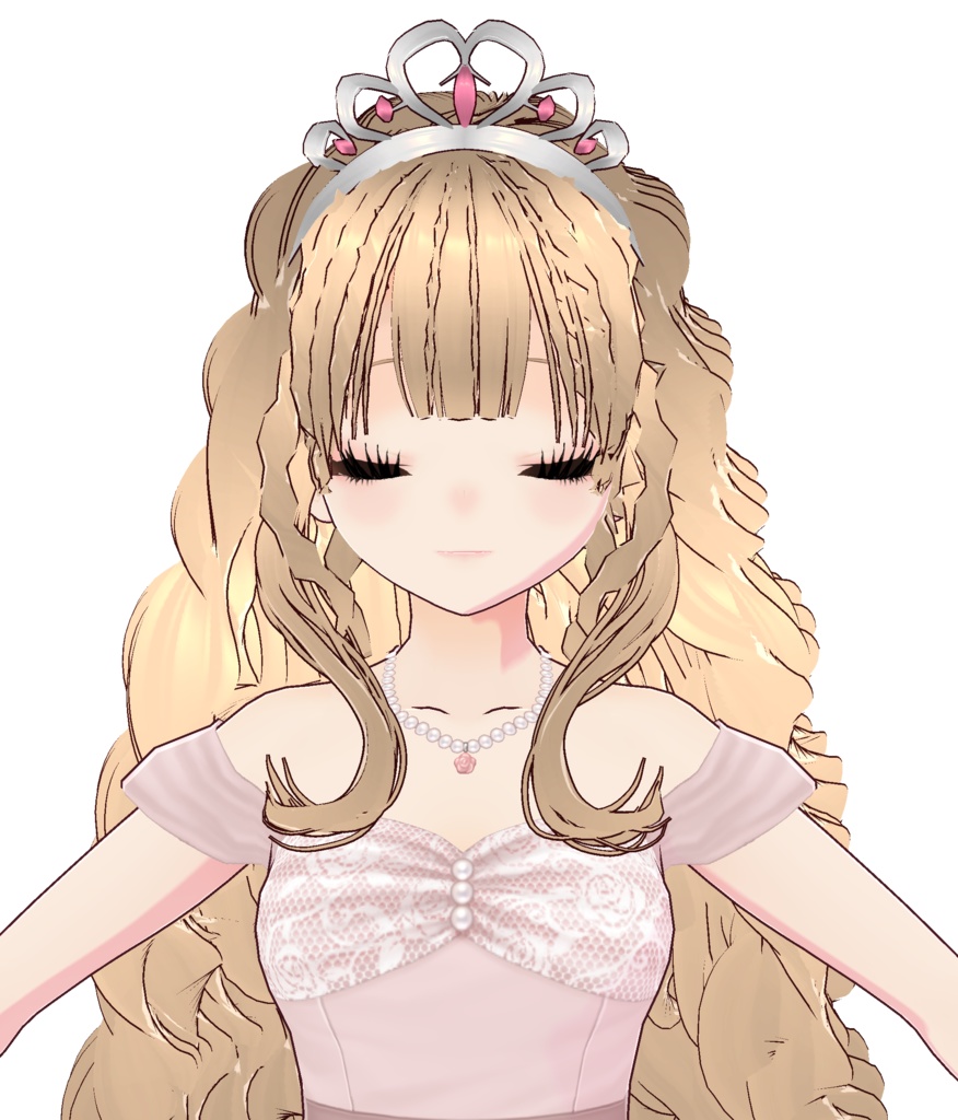 3Dキャラクター・桃色プリンセス・ティアラ