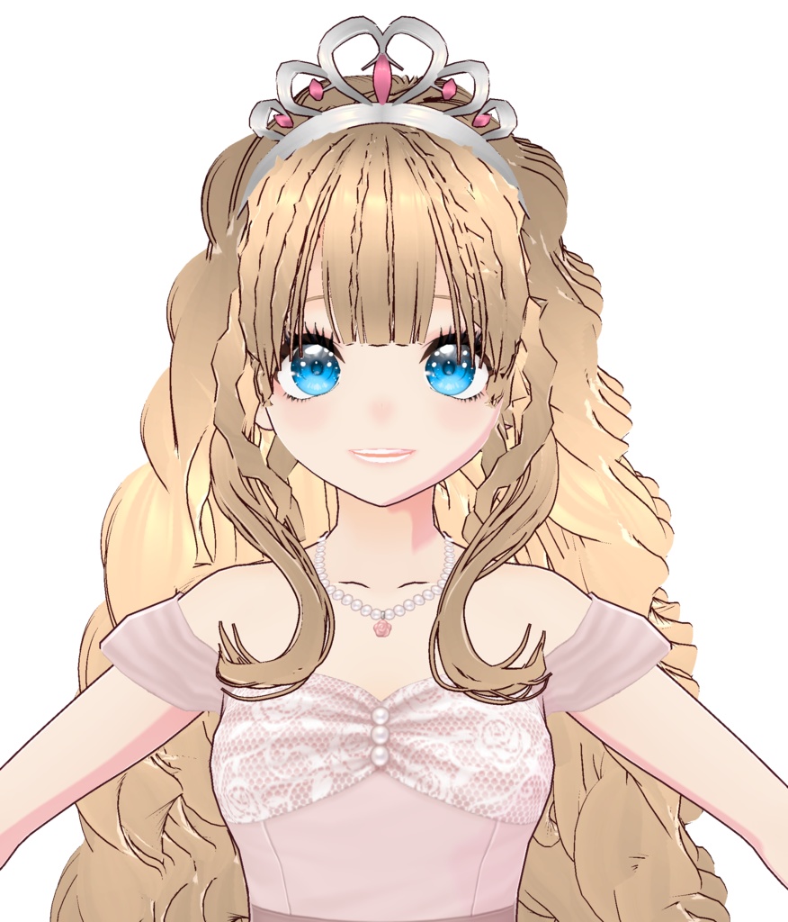 3Dキャラクター・桃色プリンセス・ティアラ