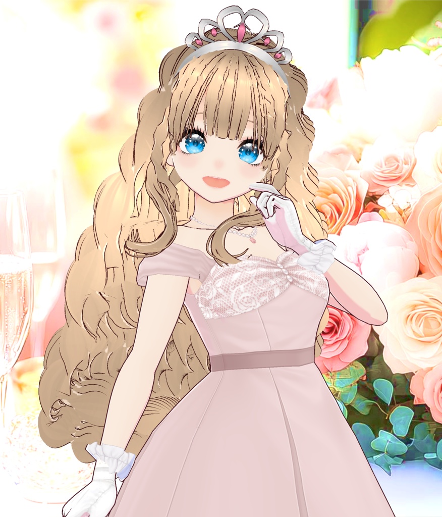 3Dキャラクター・桃色プリンセス・ティアラ