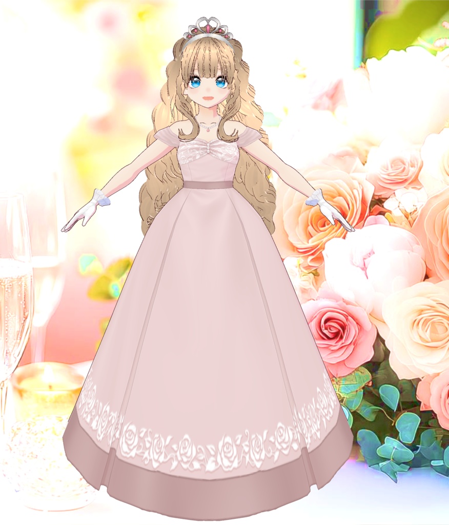 3Dキャラクター・桃色プリンセス・ティアラ