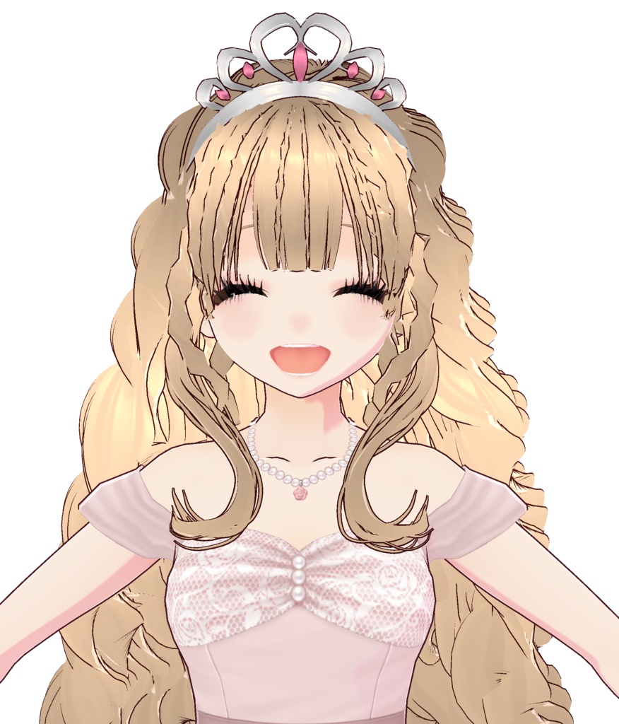 3Dキャラクター・桃色プリンセス・ティアラ