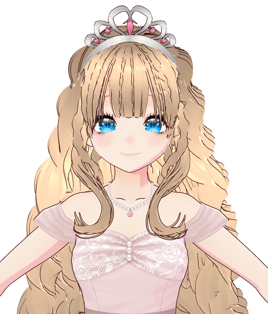 3Dキャラクター・桃色プリンセス・ティアラ