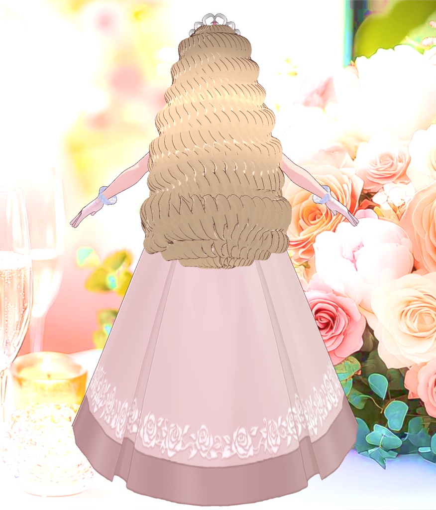 3Dキャラクター・桃色プリンセス・ティアラ