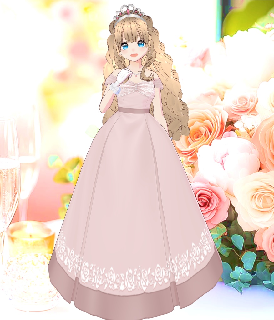 3Dキャラクター・桃色プリンセス・ティアラ