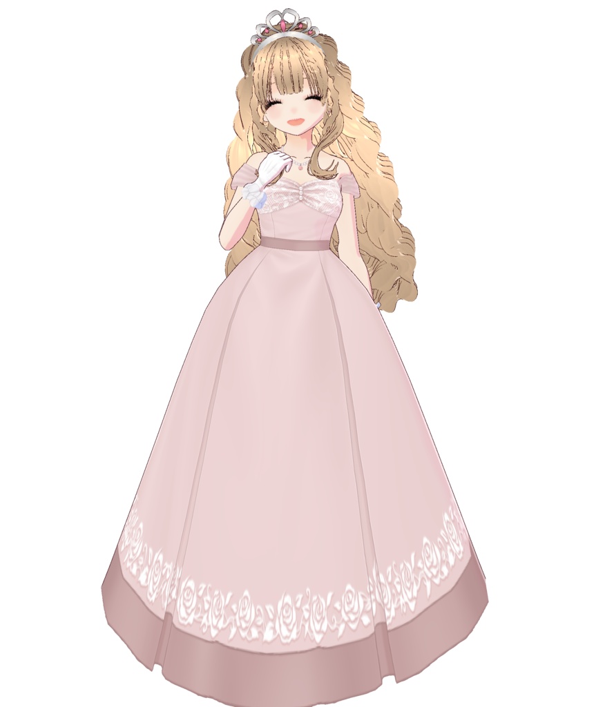 3Dキャラクター・桃色プリンセス・ティアラ