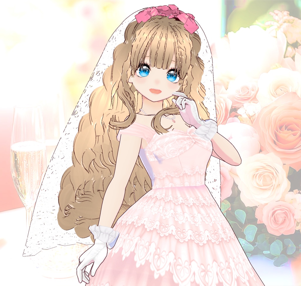 3D衣装・プリンセス・ウエディングドレス衣装3色セット