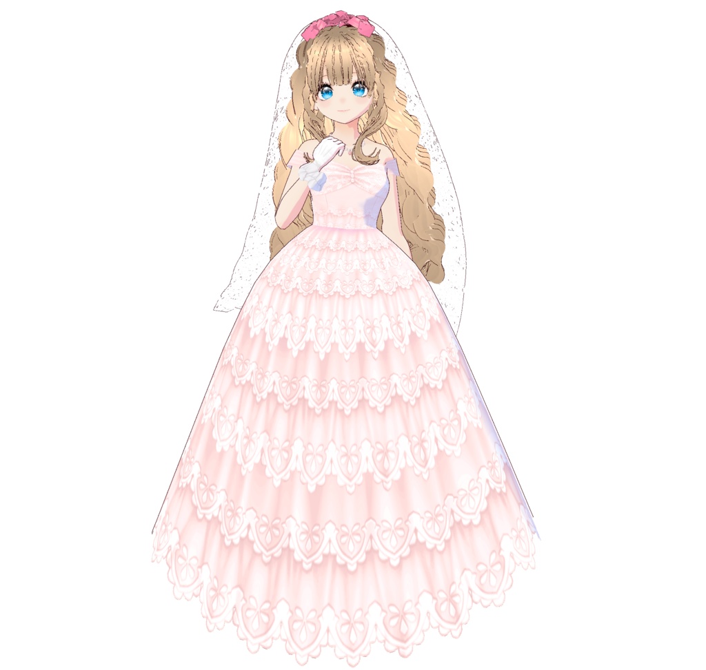 3D衣装・プリンセス・ウエディングドレス衣装3色セット