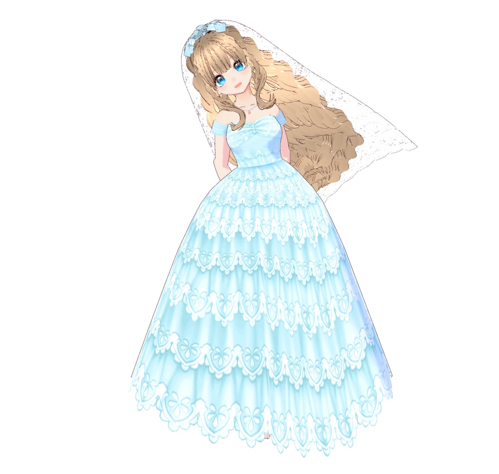 3D衣装・プリンセス・ウエディングドレス衣装3色セット