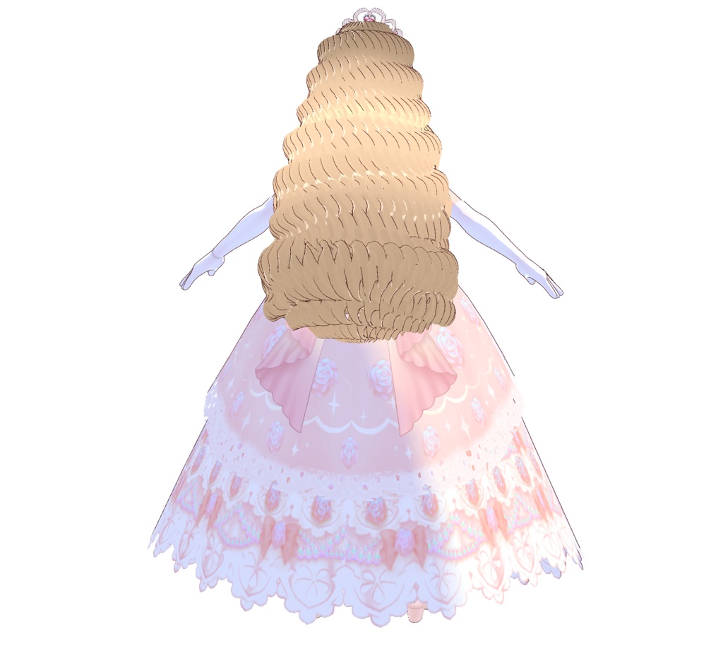 3D衣装・お姫様のドレス衣装(※3色バラ売り)