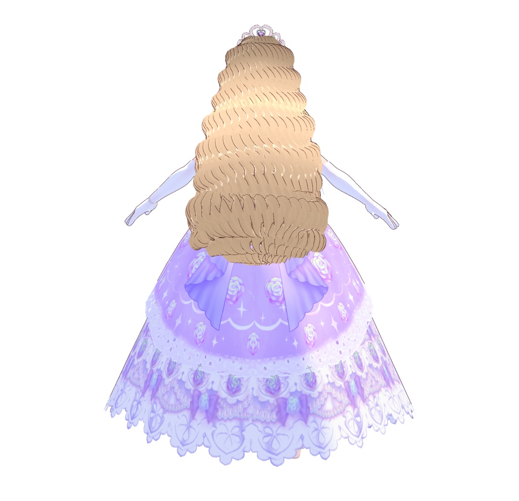 3D衣装・お姫様のドレス衣装(※3色バラ売り)