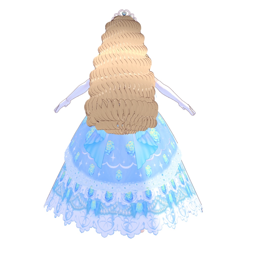 3D衣装・お姫様のドレス衣装(※3色バラ売り)