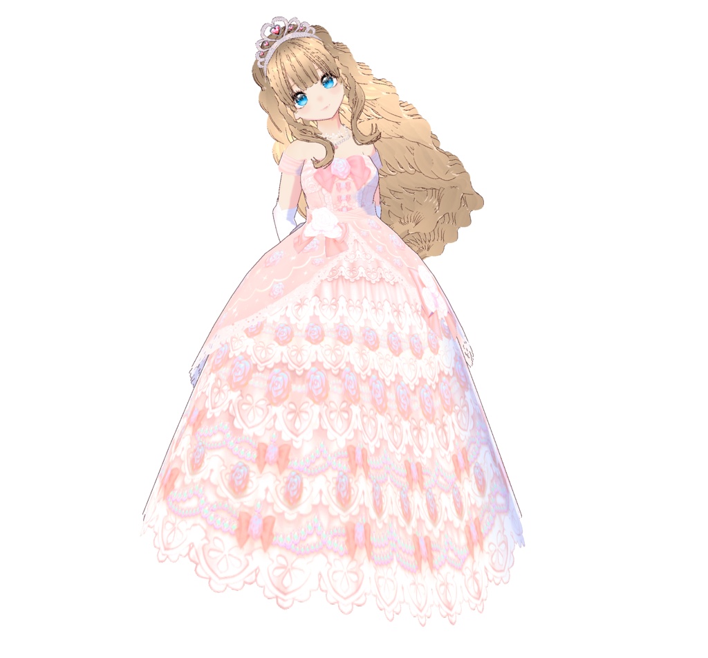 3D衣装・お姫様のドレス衣装(※3色バラ売り)