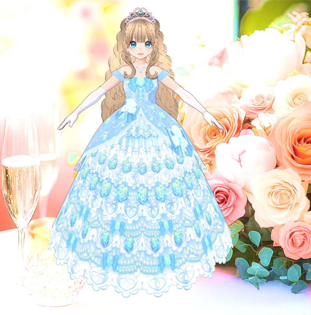 3D衣装・お姫様のドレス衣装(※3色バラ売り)