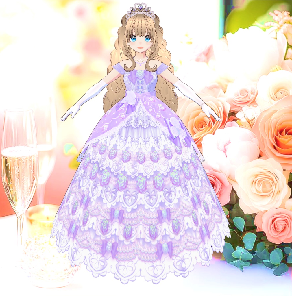 3D衣装・お姫様のドレス衣装(※3色バラ売り)