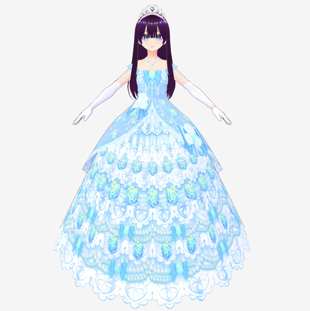 3D衣装・お姫様のドレス衣装(※3色バラ売り)