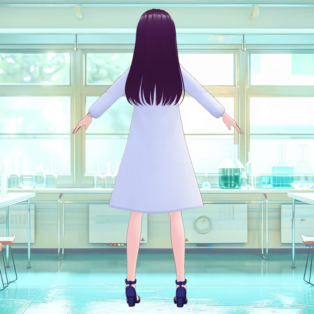 白衣の3D衣装(※レディース・白&黒の2色、メンズ・白&黒の2色)