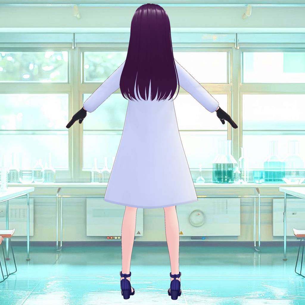 白衣の3D衣装(※レディース・白&黒の2色、メンズ・白&黒の2色)