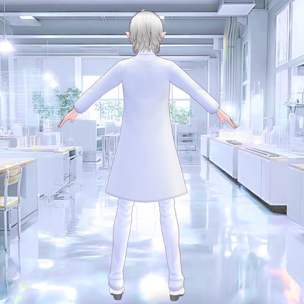 白衣の3D衣装(※レディース・白&黒の2色、メンズ・白&黒の2色)